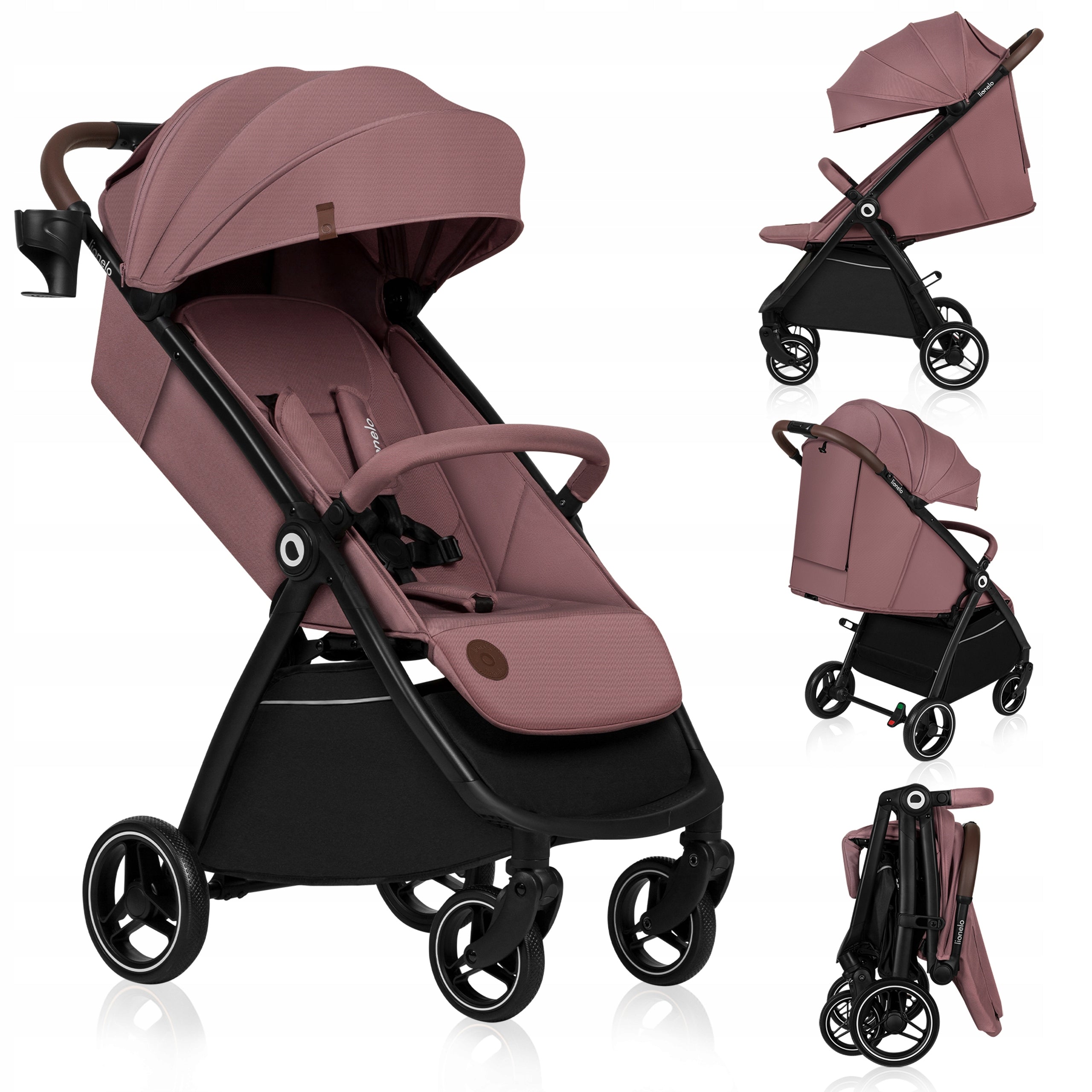 STROLLER UP TO 22 MAINTENANCE-FREE WHEELS QUICK FOLDING LIONELO INGRID