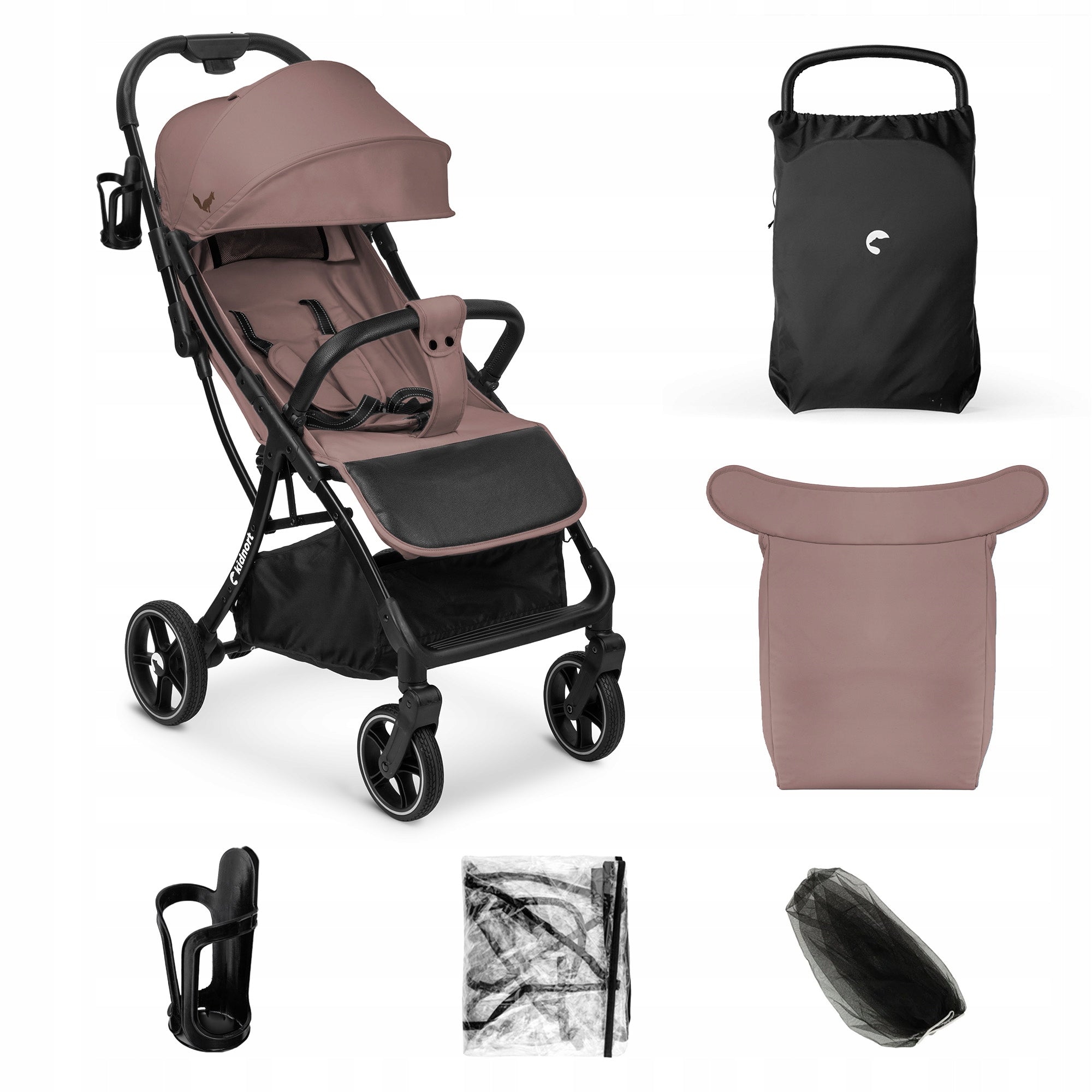 STROLLER UP TO 22KG ACCESSORIES HANDHELD STROLLER Fjällräv BROWN