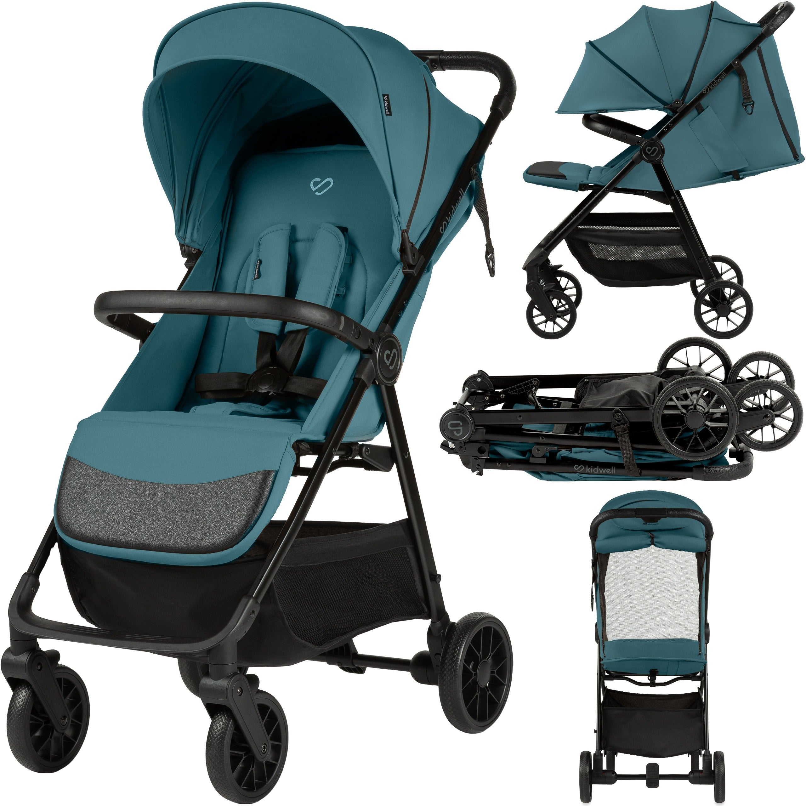 STROLLER lightweight folding STROLLER up to 22kg Kidwell Tevo TURQUOISE