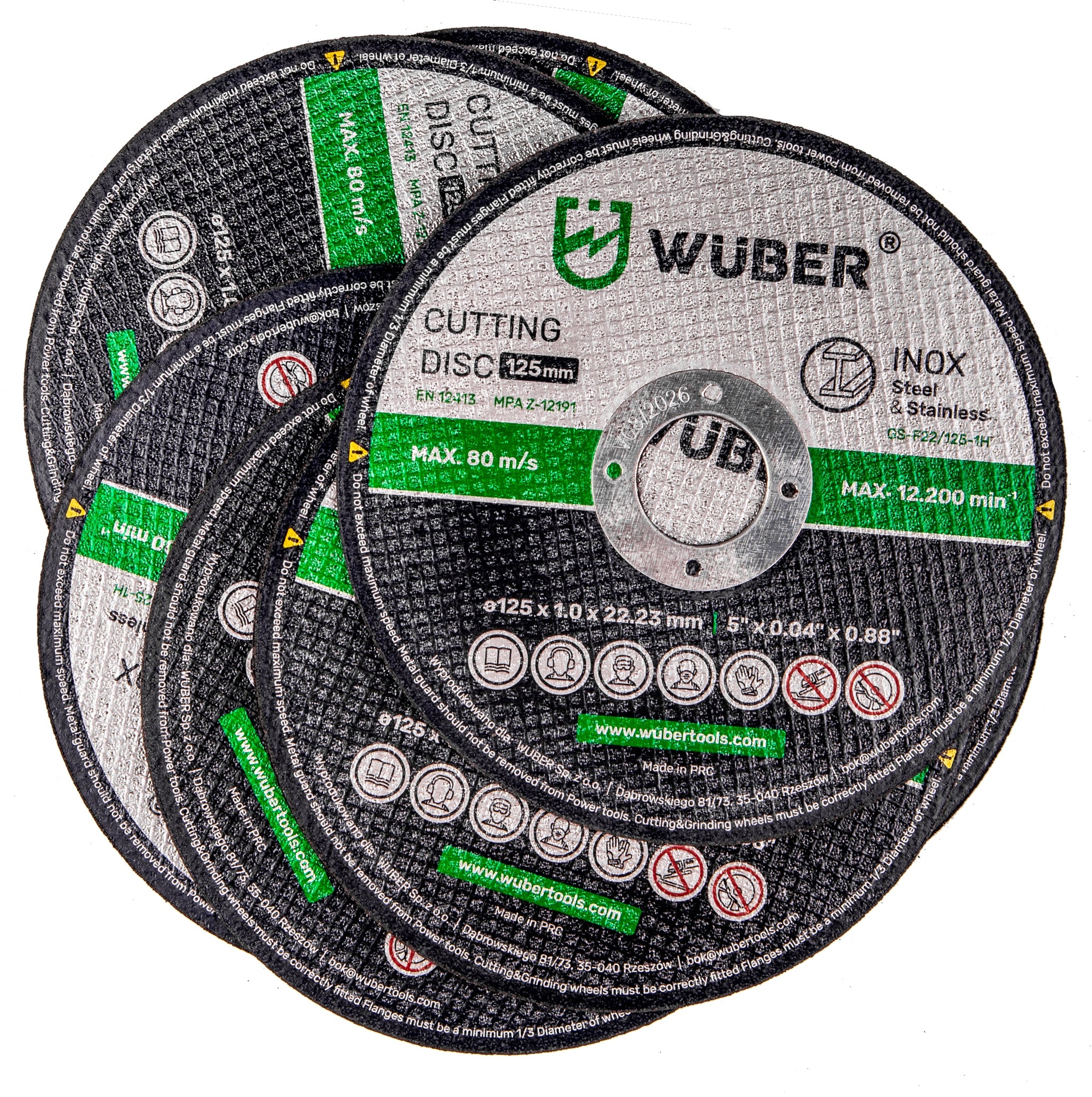 STRONG 50 METAL CUTTING DISCS FLEX STEEL SET 125x1,0MM FOR GRINDER EAN (GTIN) 5905873309302