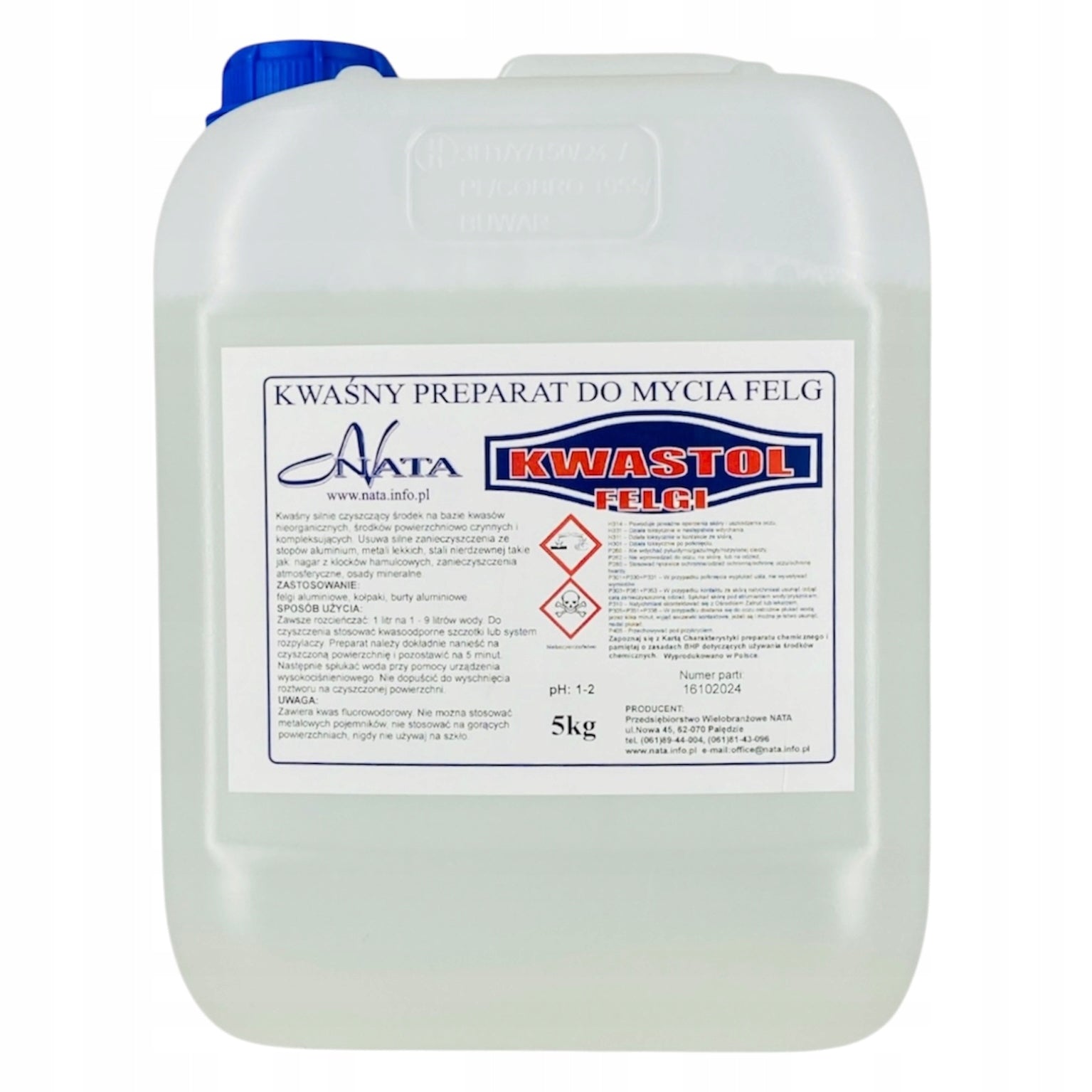 STRONG ACID FOR ALUMINUM 5kg washing rims, sides, etc. EAN (GTIN) 5902683428728
