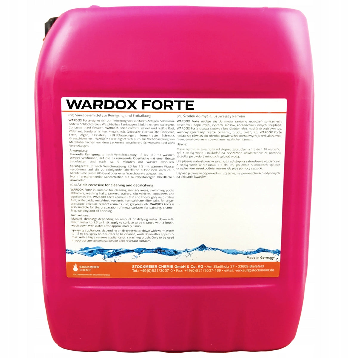 STRONG ACID FOR WASHING WHEELS ALUMINUM SIDE WHEELS WARDOX FORTE 12kg + FREEBIE Manufacturer Stockmeier