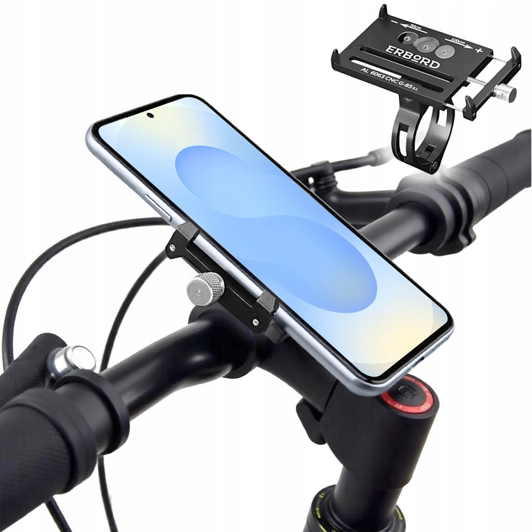 STRONG ALUMINUM BICYCLE PHONE HOLDER MOTORCYCLE HANDLEBAR SCOOTER