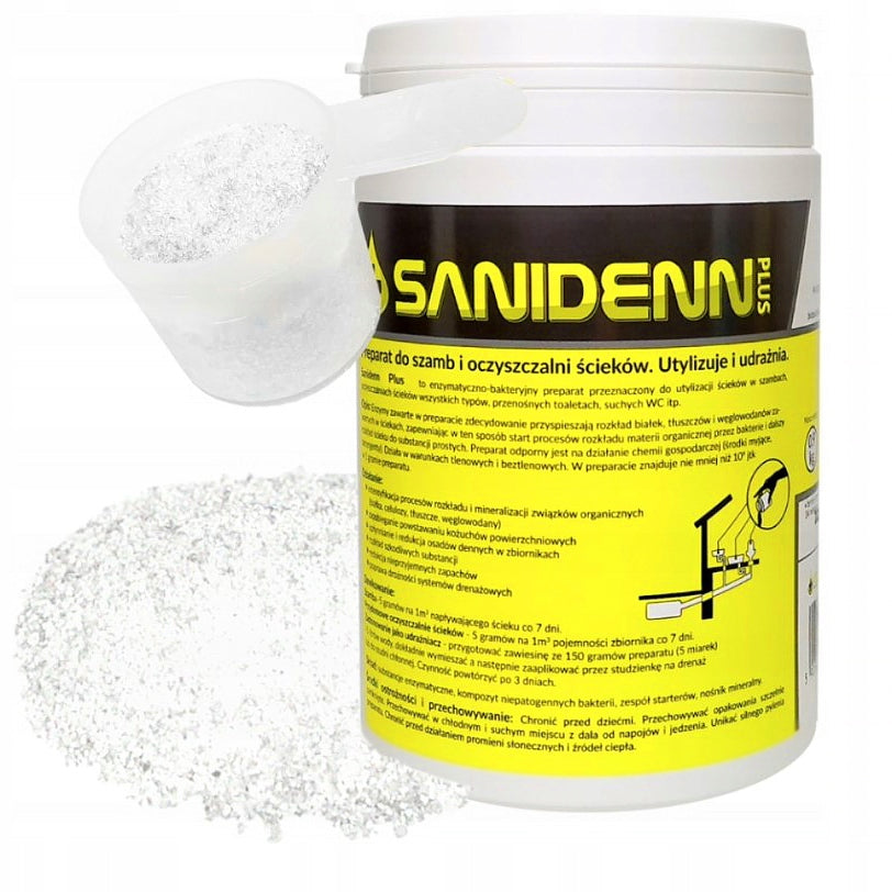 STRONG BACTERIA FOR SEPTIC TANK SANIDENN Plus REMOVES Smell Fat Sheepskin for YEAR