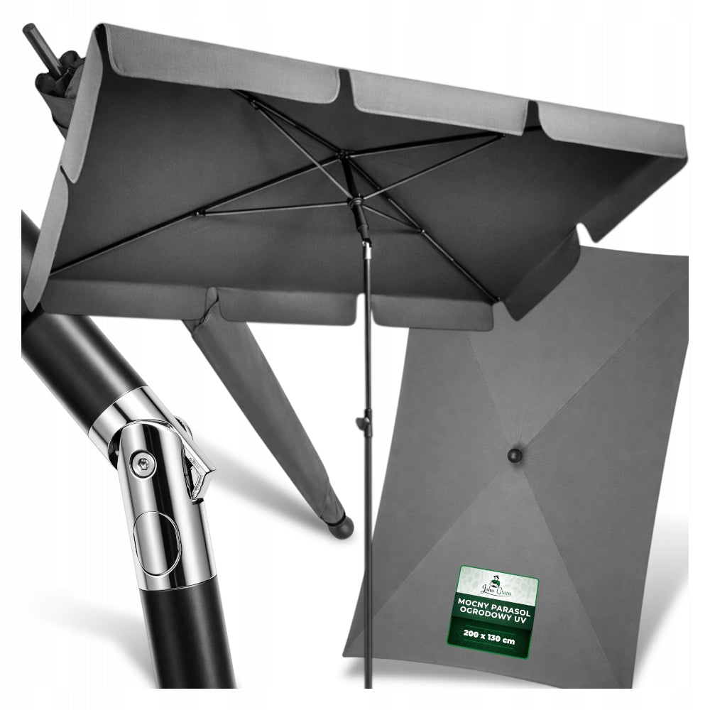 STRONG BALCONY UMBRELLA WATERPROOF FOR BALCONY BROKEN GARDEN UV+ 200x130cm
