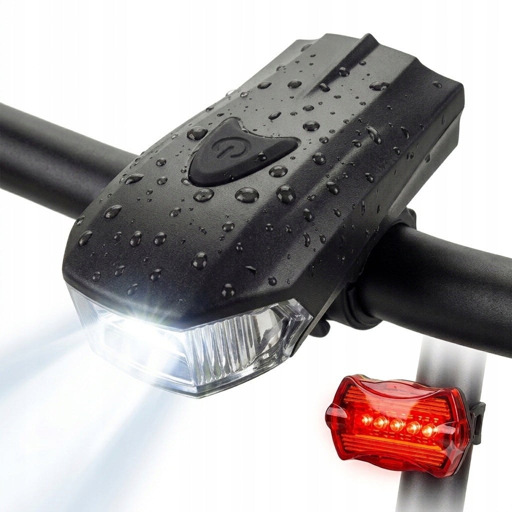 STRONG BICYCLE LIGHT FRONT LED COB FRONT REAR BIKE LIGHT SET