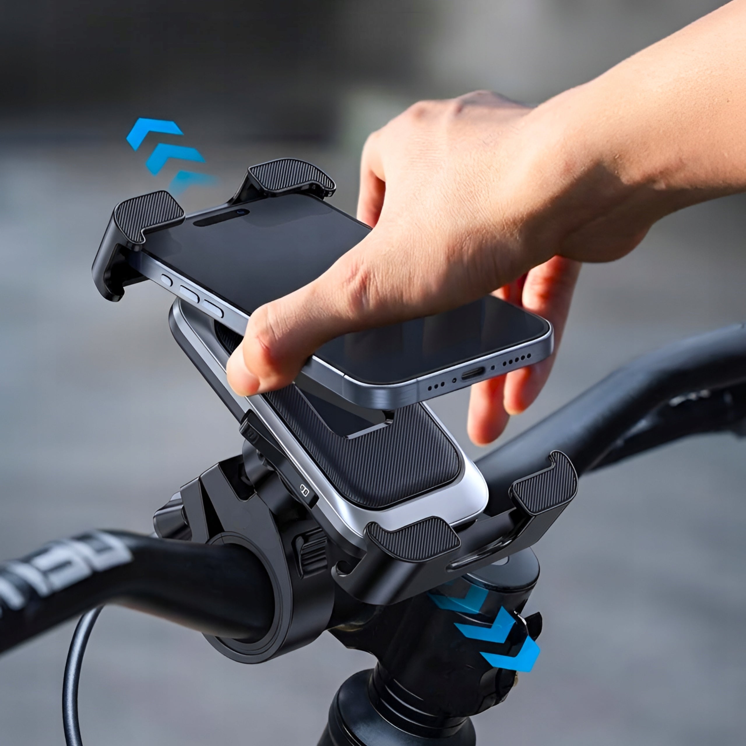 STRONG BICYCLE PHONE HOLDER FOR SCOOTER MOTORCYCLE BIKE HANDLEBAR Packaging status original