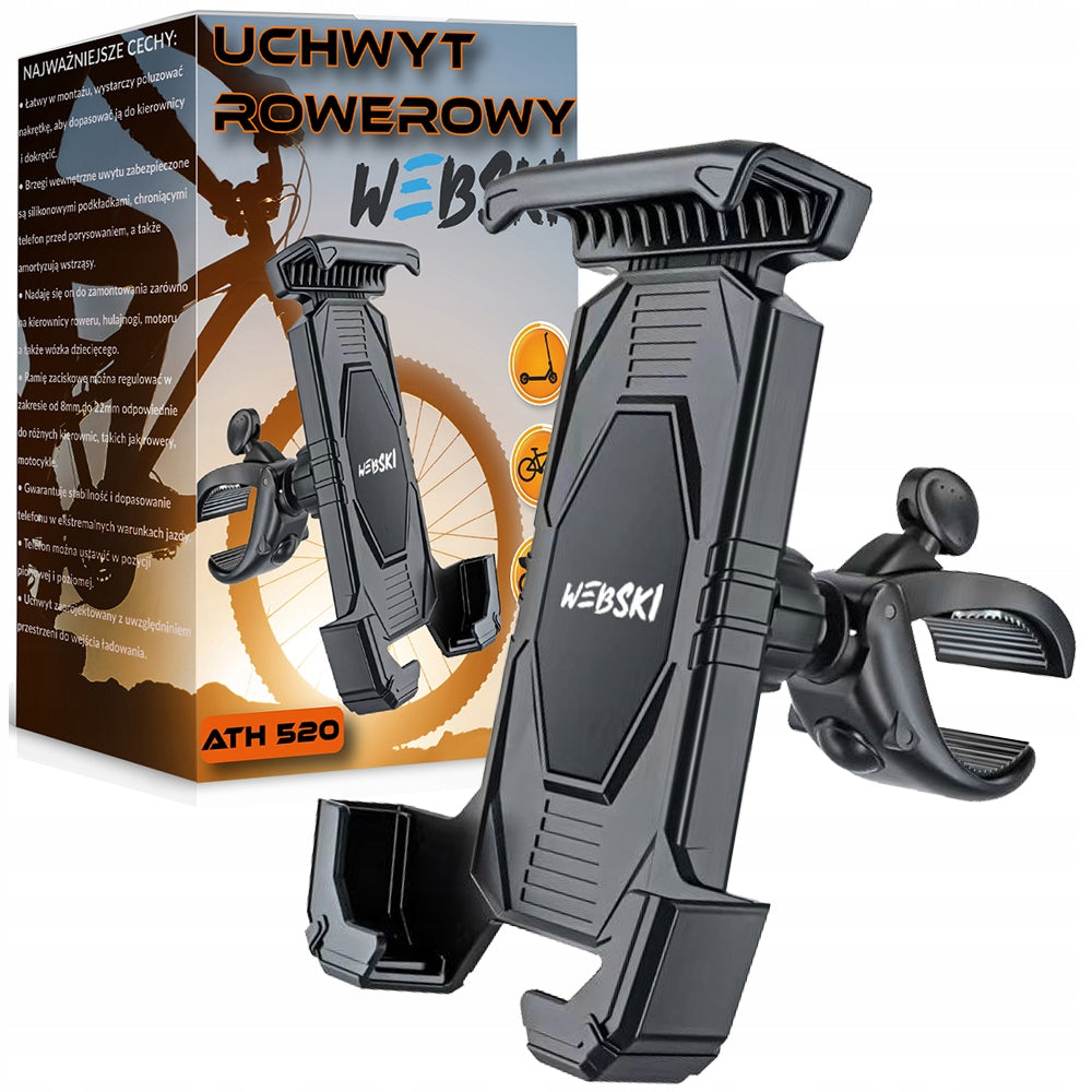 STRONG BICYCLE PHONE HOLDER MOTORCYCLE HANDLEBAR SCOOTER Packaging status original