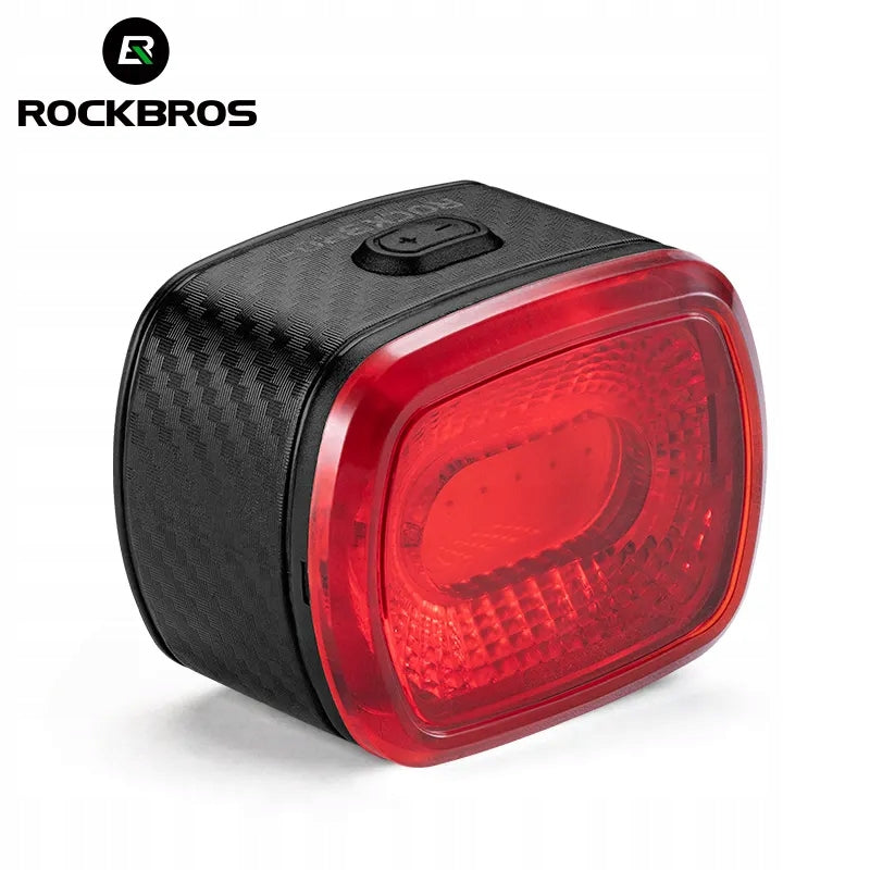 STRONG BRIGHT LIGHT REAR BICYCLE LAMP UNDER SADDLE WITH BRAKE SENSOR Color black