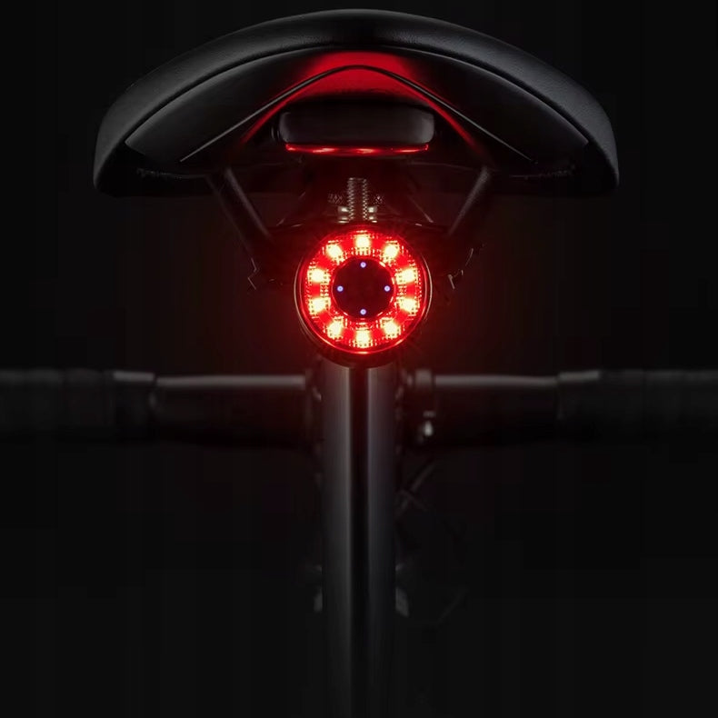 STRONG BRIGHT REAR BICYCLE LIGHT UNDER SADDLE 7 COLORS WITH STOP SENSORS Manufacturer code Q1xMAX
