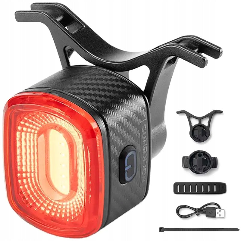 STRONG BRIGHT REAR BIKE LIGHT UNDER SEAT WITH LED BRAKE SENSOR
