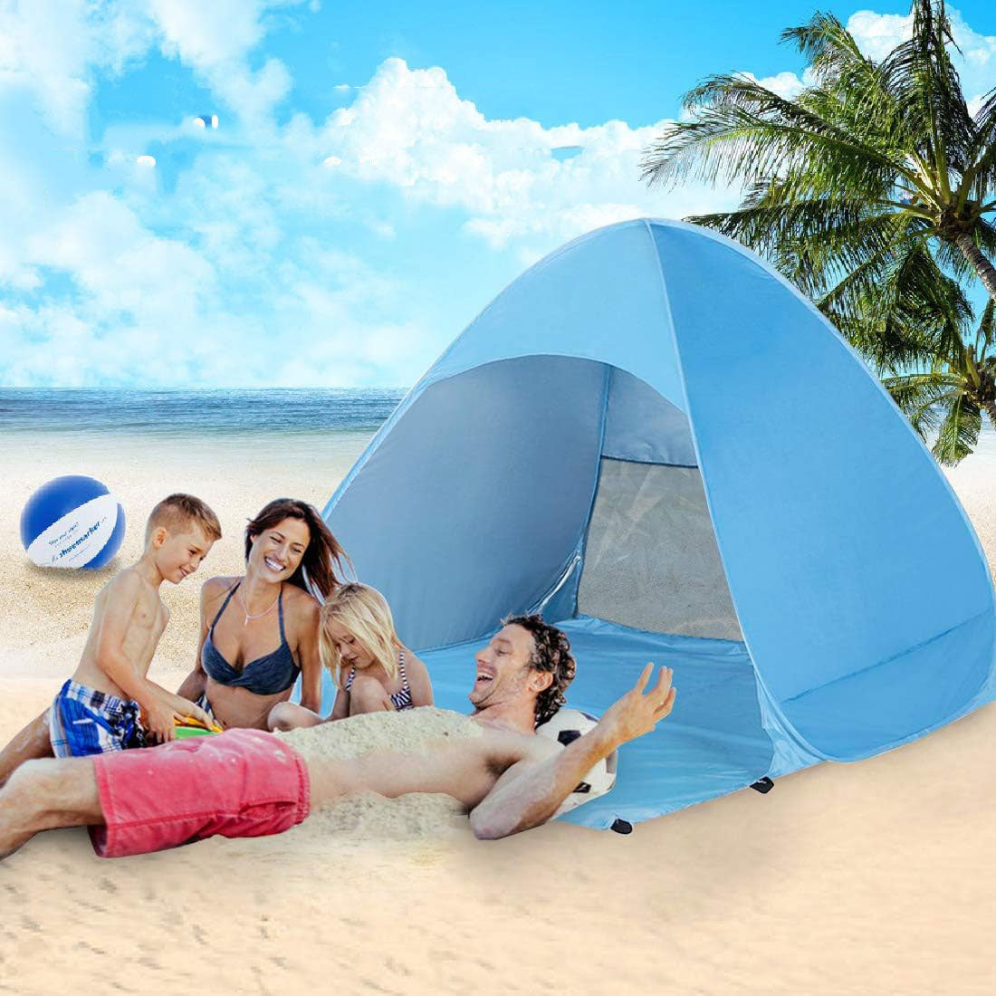 STRONG CAMPING HIKING TENT FOR CAMPING LARGE 3-PERSON 160×150×110cm Brand no brand
