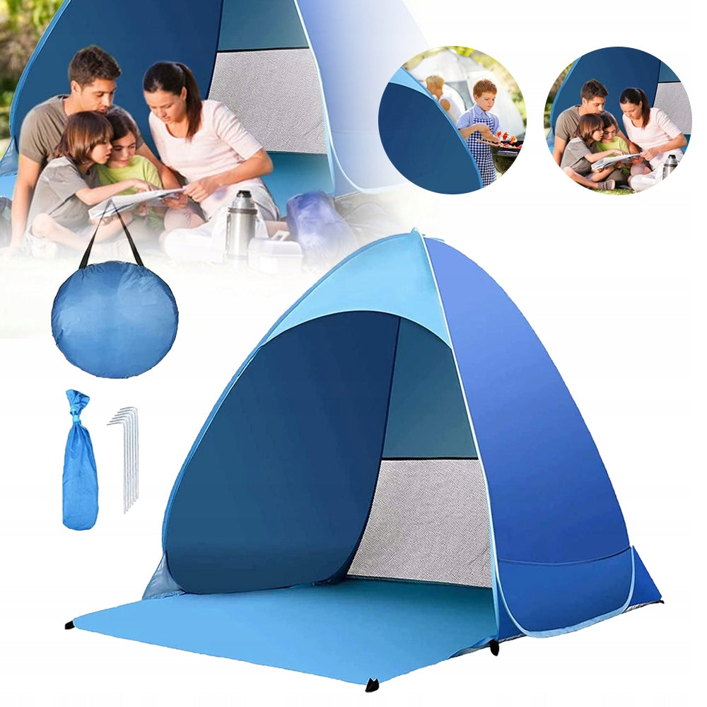 STRONG CAMPING HIKING TENT FOR CAMPING LARGE 3-PERSON 160×150×110cm Manufacturer code Namiot plażowy