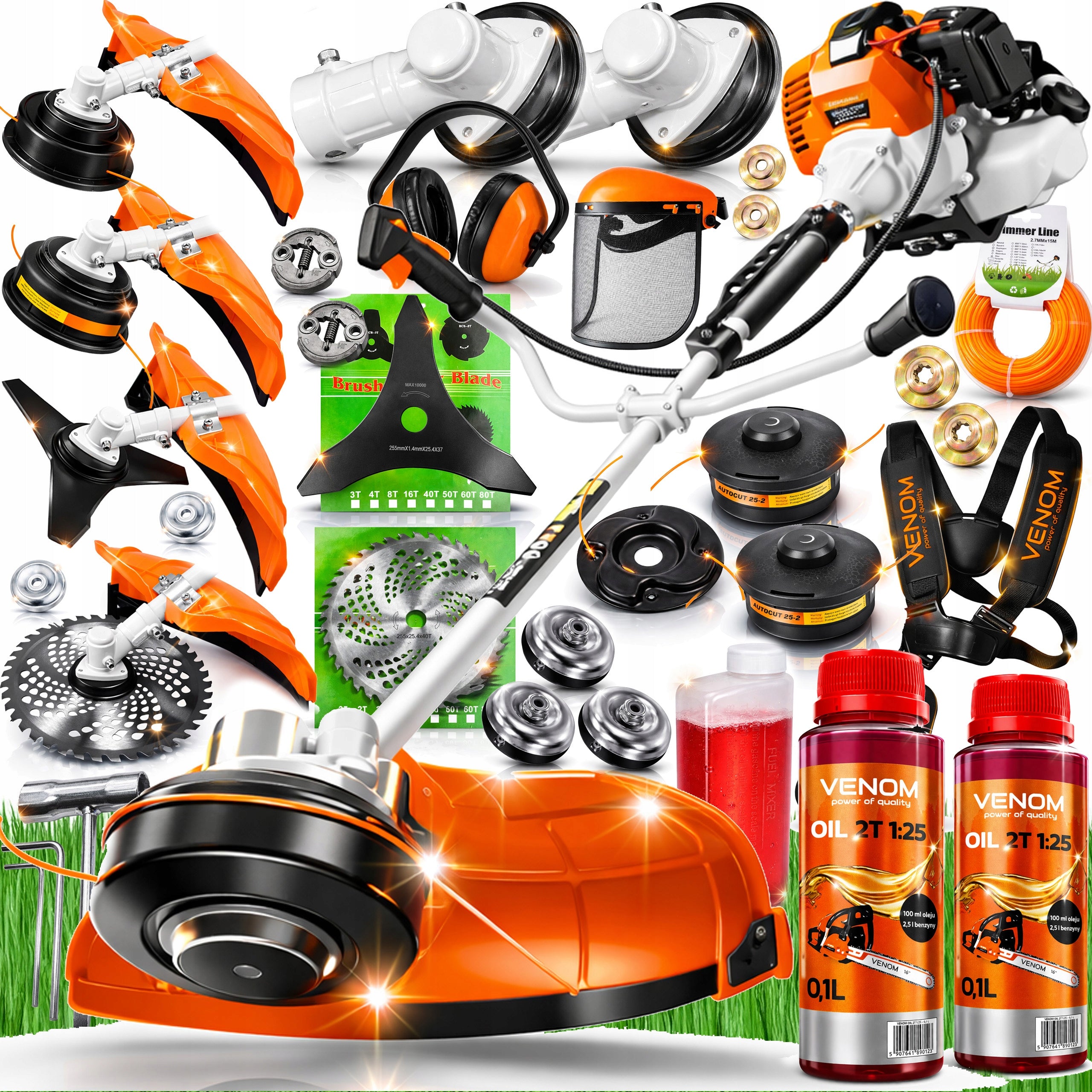 STRONG COMBUSTION SCYTHE VENOM GRASS TRIMMER 2XTRANSMISSION SET GIANT