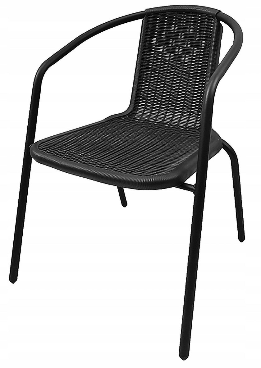 STRONG COMFORTABLE GARDEN CHAIR FOR TERRACE FOR TABLE LORETTO BLACK