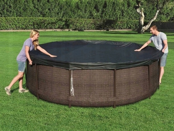 STRONG COVER FOR SWIMMING POOL BESTWAY 366 CM FOIL TARPAULIN COVER PROTECTS Brand Bestway