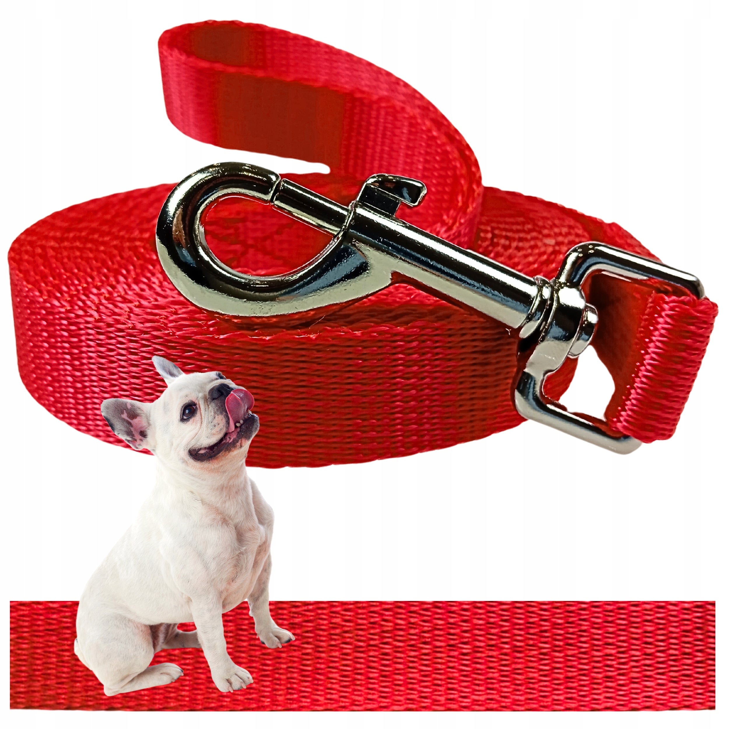 STRONG DOG LEASH TRAINING ROPE LUNGE 10M LONG RED Packaging status original