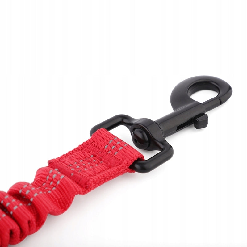 STRONG Dog Car Belt with Shock Absorber HUGGY DOGGY Lock red Brand HUGGY DOGGY