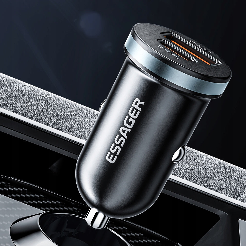 STRONG FAST USB USB CAR CHARGER QC 4.0+ PD 30W FOR CIGARETTE LIGHTER Manufacturer code ECCPQ-SR01-P