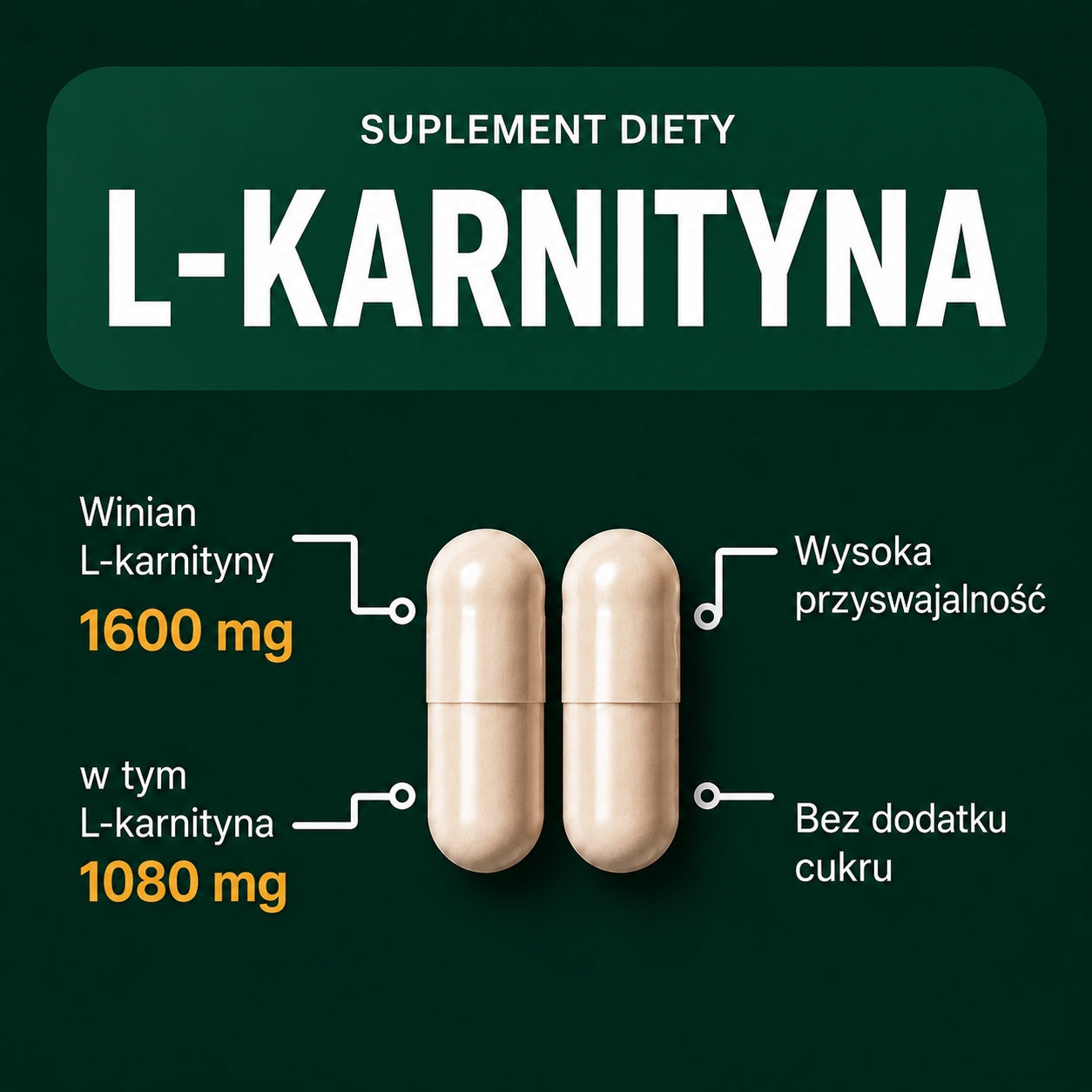 STRONG FAT BURNER L-CARNITINE 1600 MG FAT REDUCTION SLIMMING Expiration date at least 1 year from the date of purchase