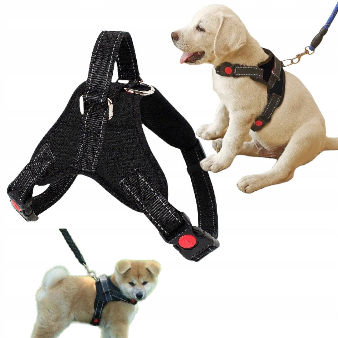 STRONG HARNESS FOR STRONG DOG DOGS S 45-51cm BLACK