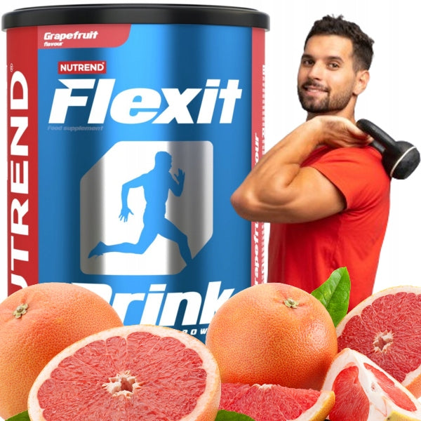 STRONG JOINTS COLLAGEN MSM vitamins GLUCOSAMINE Nutrend Flexit grapefruit 400g