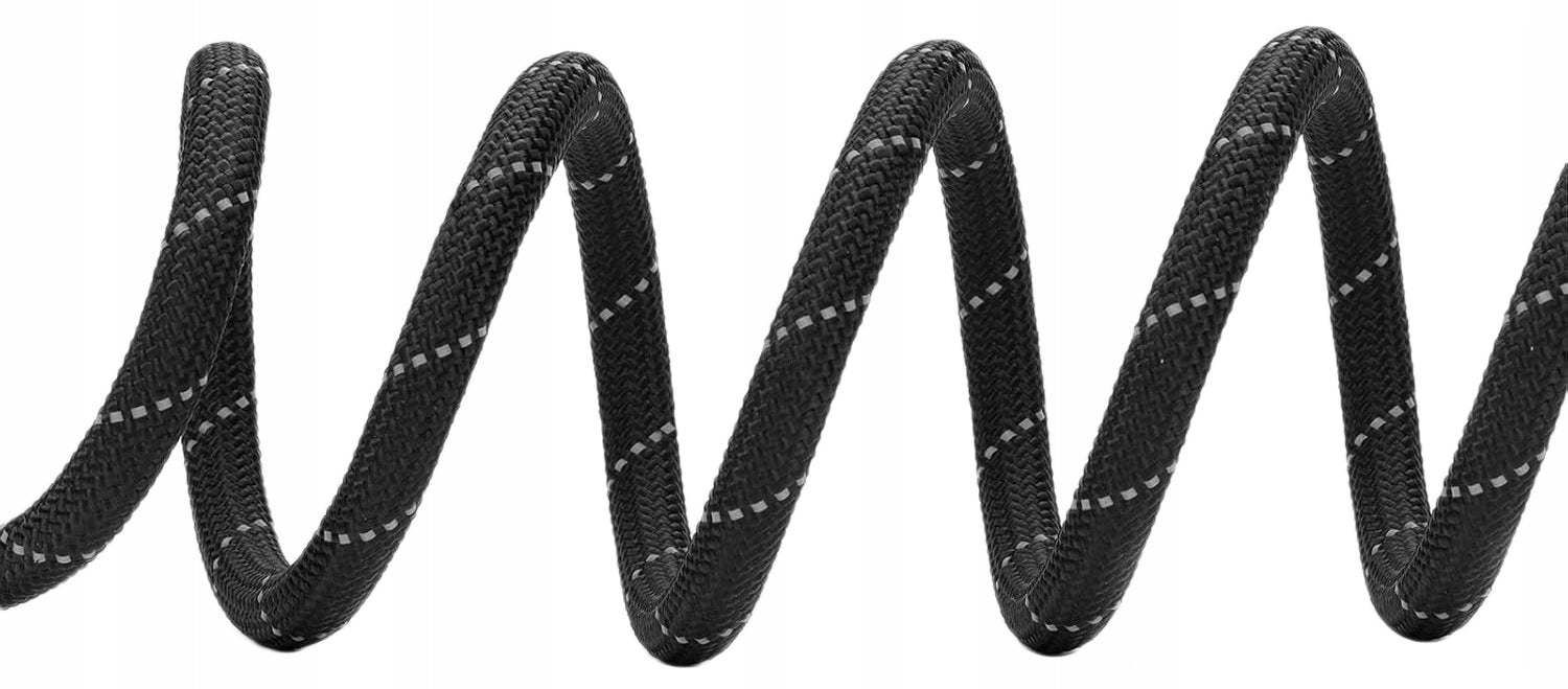 STRONG LEASH FOR LARGE DOG WITH REFLECTORS DURABLE BLACK LONG 300 cm Trade name SMYCZ ODBLASKOWA CZARNA 3M KOBE