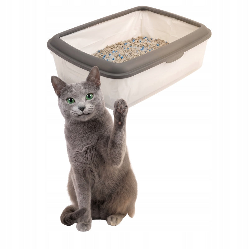 STRONG LITTER BOX BAGS 40PCS WITH TAPE DURABLE FOR CAT BAG XL DUMIL Manufacturer code WORKI DO KUWETY DLA KOTA 8 sztuk