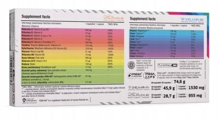 STRONG MULTIVITAMINS OLIMP MEGA VITA MIN 40+ MULTIPLE SPORT 60 MEGA Caps Manufacturer code OLI/VITMU40+/60/KAP/