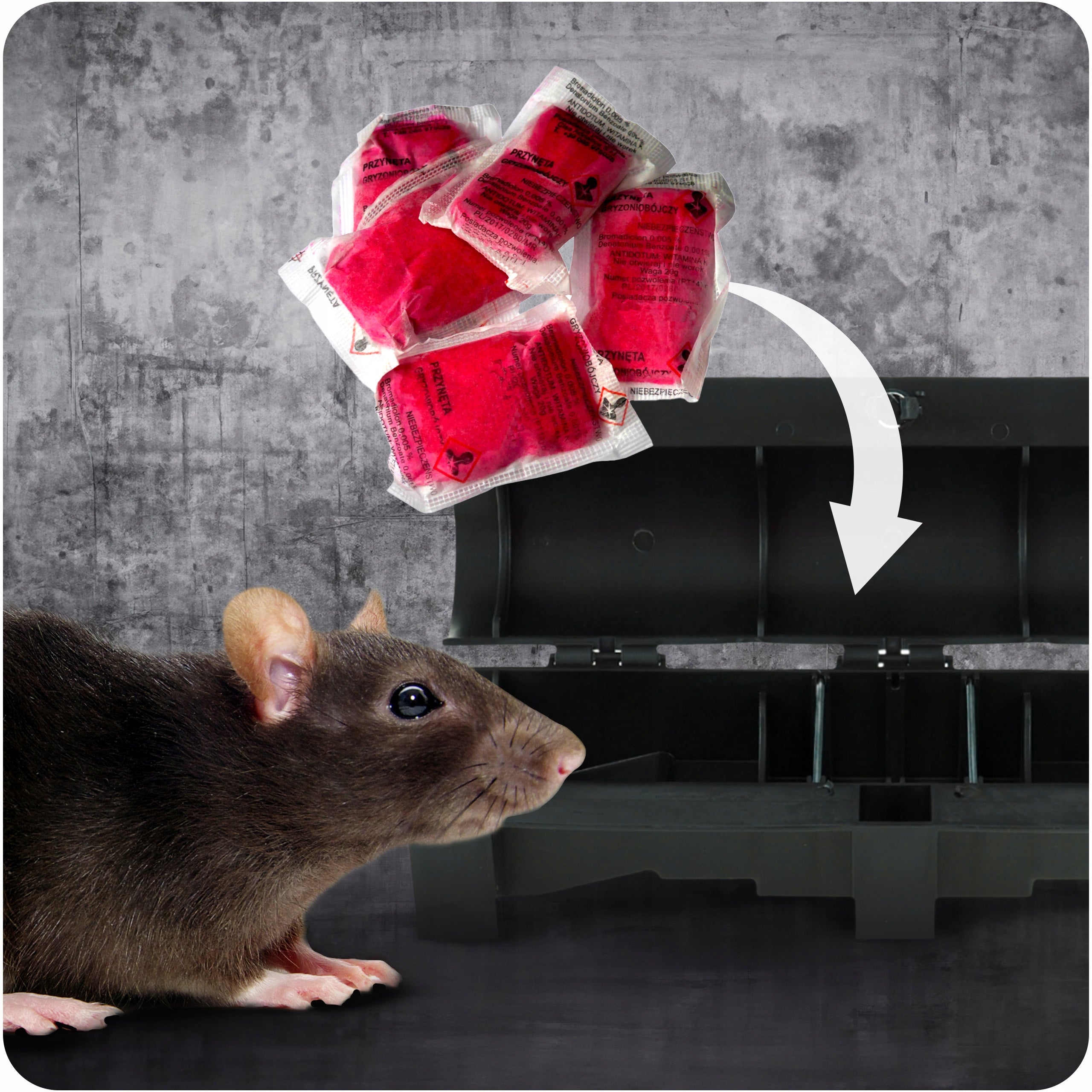 STRONG PASTE ESCARAT POISON BROMADIOLONE ON MICE RODENT RATS 1 KG Manufacturer code 5906660101239
