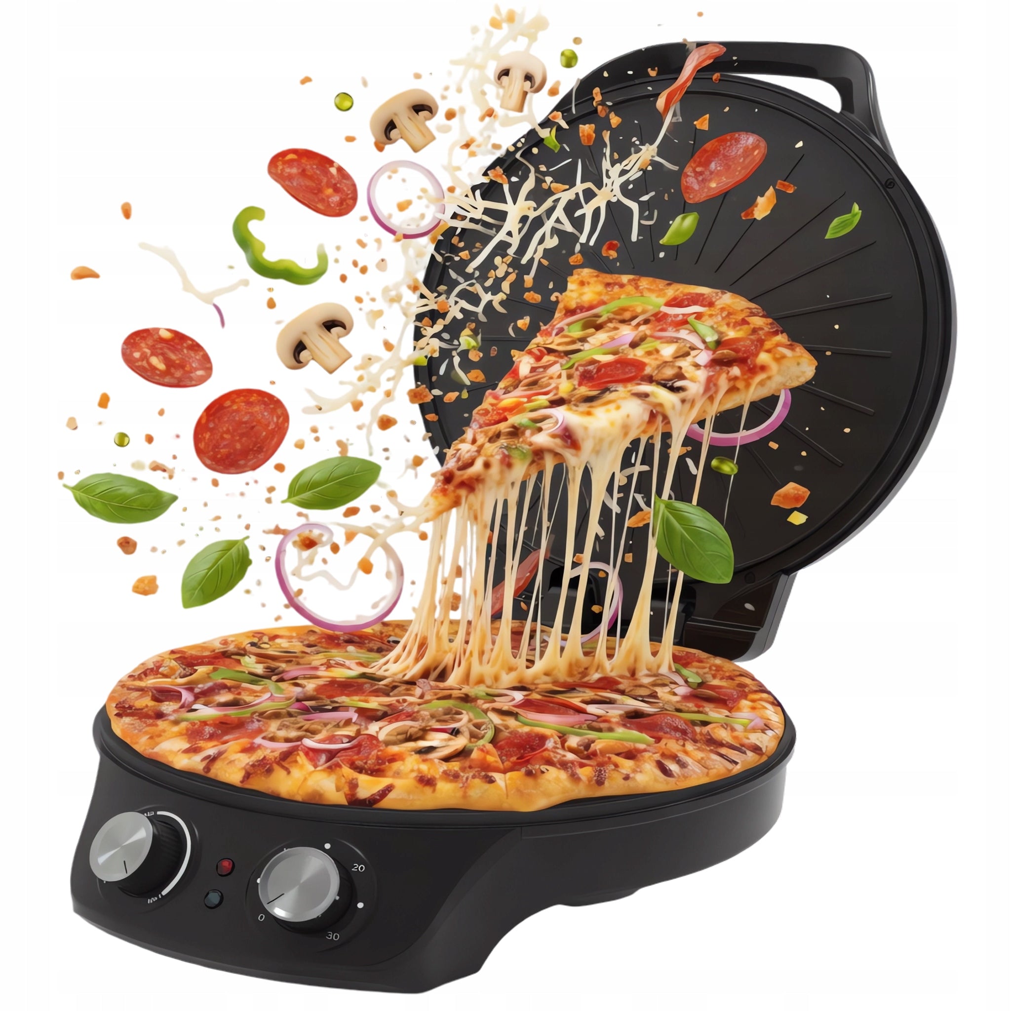 STRONG PIZZA OVEN 2000W ELECTRIC OVEN 300°C FOLDING ADJUSTABLE