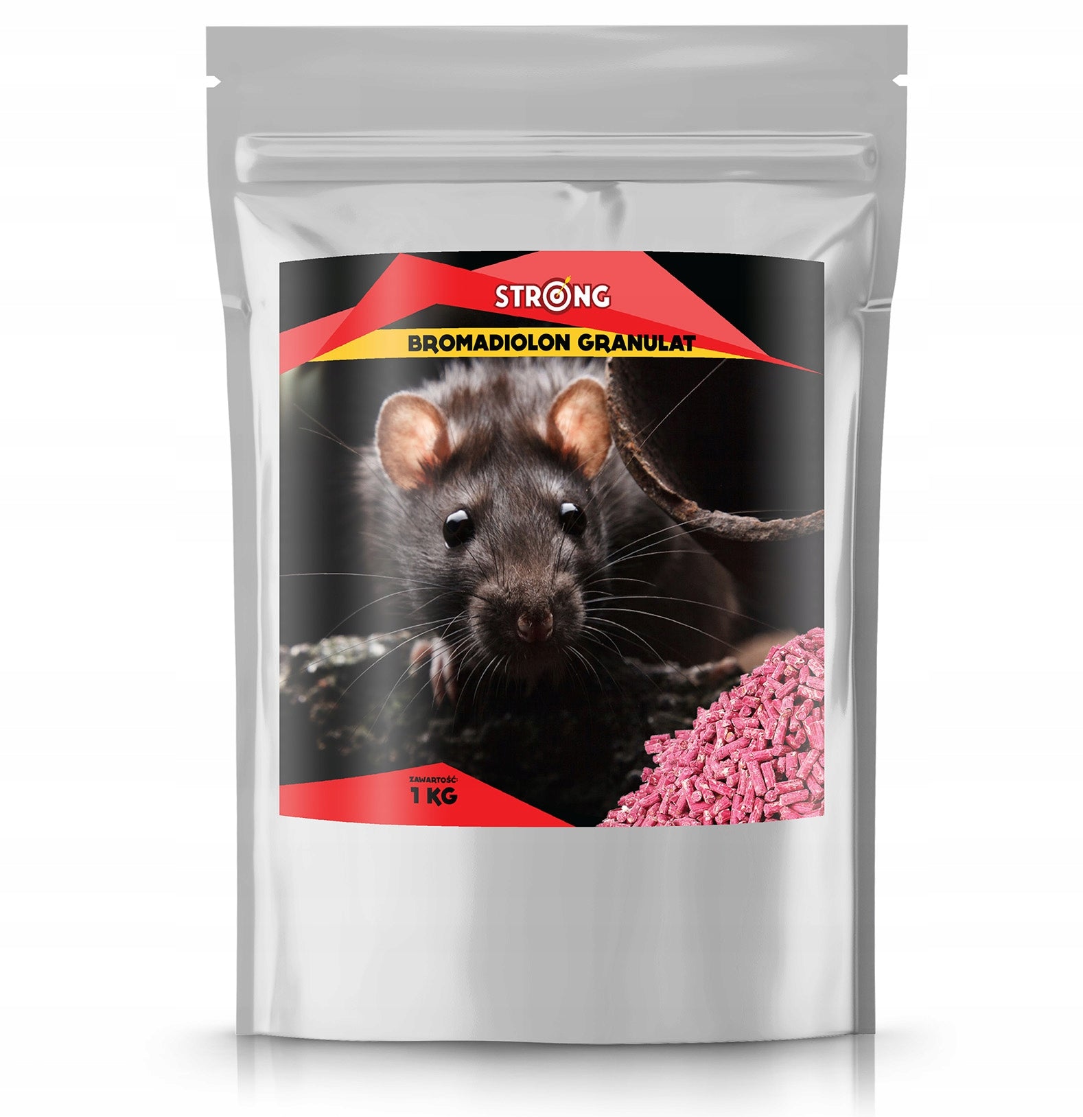 STRONG POISON FOR RATS AND MICE GRANULES PELLET BROMADIOLONE STRONG 1KG