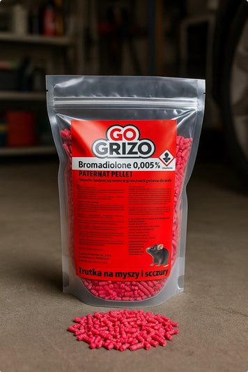 STRONG POISON FOR RATS MICE RODENTS STRONG CENTER GRANULES PATENRAT 1KG Brand GoGRIZO