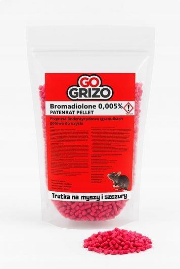 STRONG POISON FOR RATS MICE RODENTS STRONG CENTER GRANULES PATENRAT 1KG Packaging status original