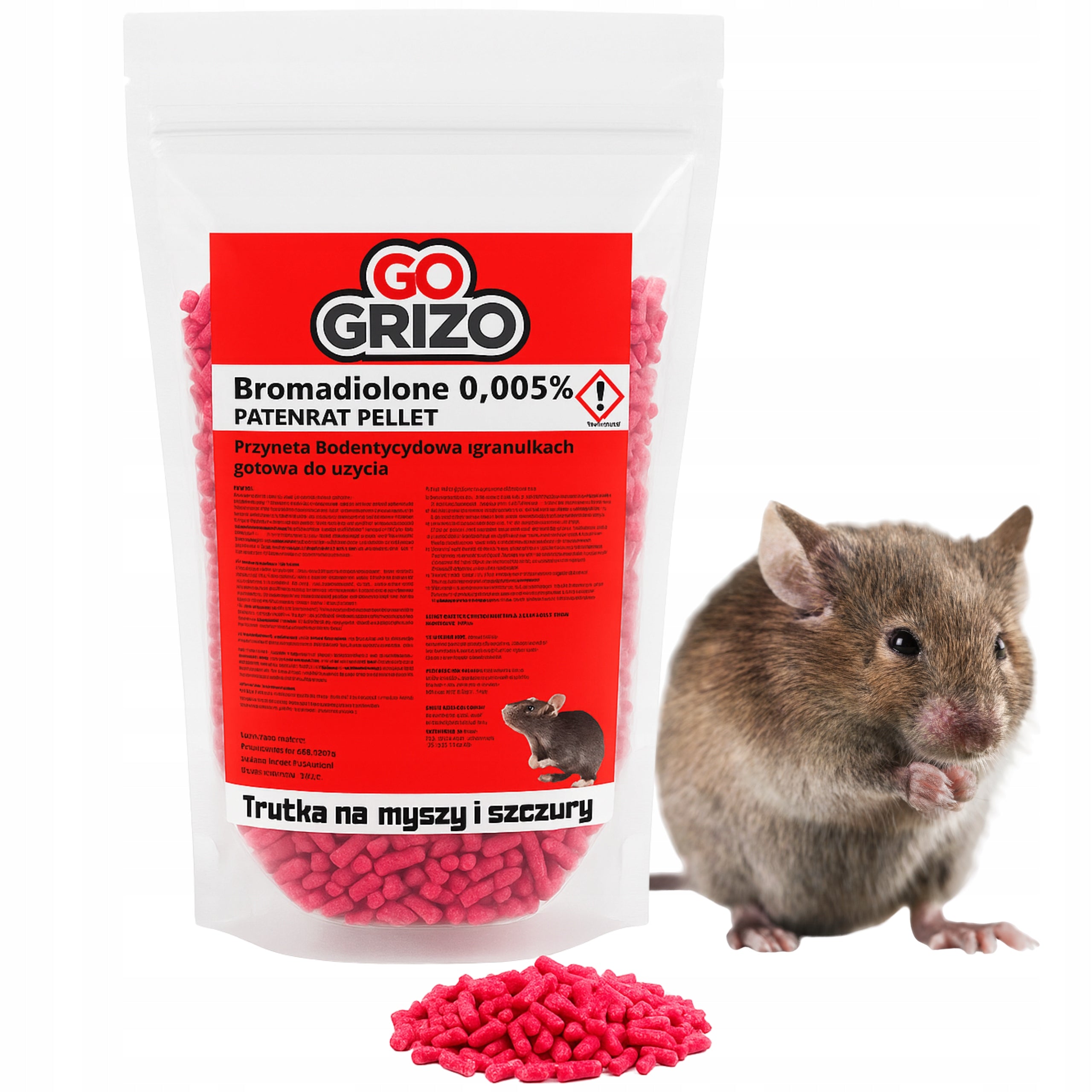 STRONG POISON FOR RATS MICE RODENTS STRONG CENTER GRANULES PATENRAT 1KG