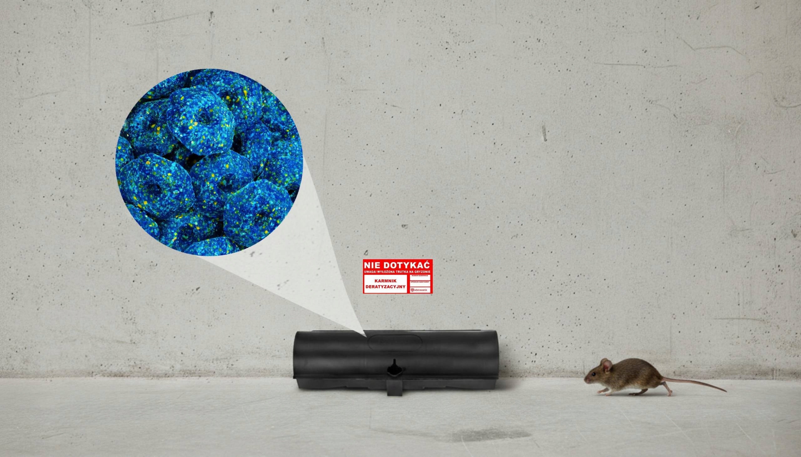 STRONG POISON REMEDY FOR RAT MICE RODENTS CUBE BLUE NO PEST 3KG Batteries included no