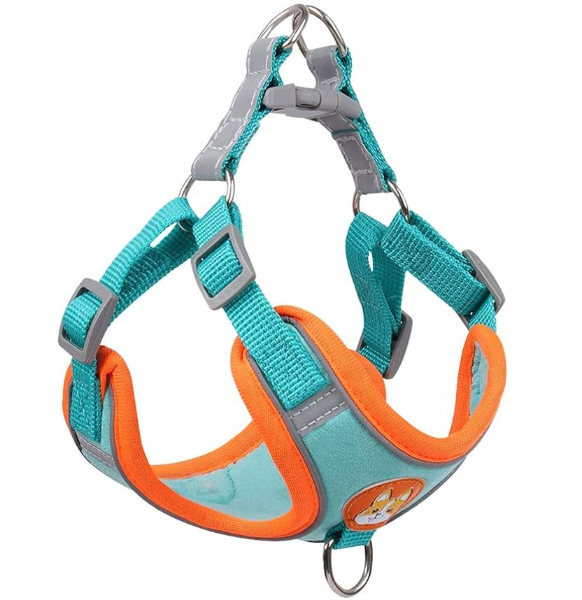 STRONG PRESSURE-FREE HARNESS COMFORTABLE FOR DOG REFLECTIVE ADJUSTABLE SIZE L Brand Reverse