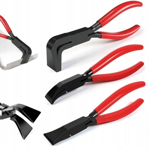 STRONG ROOFING PLIERS BENDING FORCEPS SHEETS STRAIGHT BENT 3PCS.
