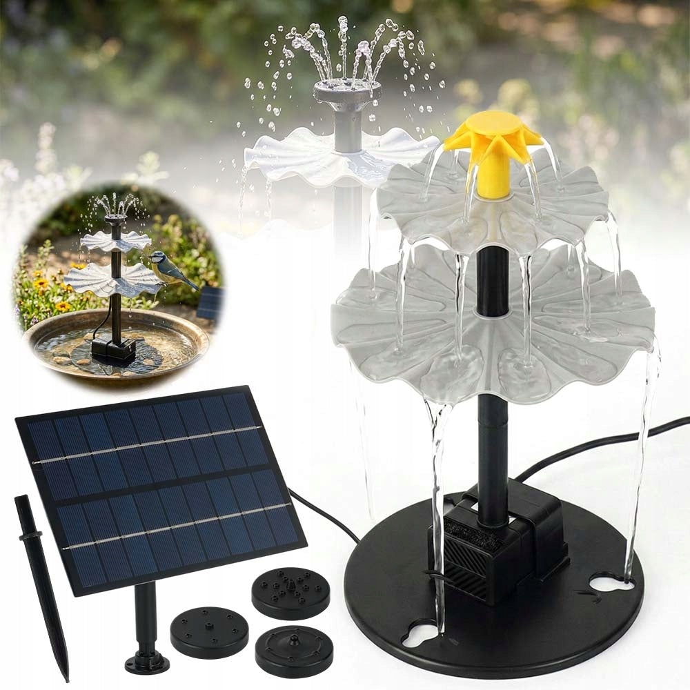 STRONG SOLAR FOUNTAIN FLOATING FOR POND GARDEN WATER PUMP