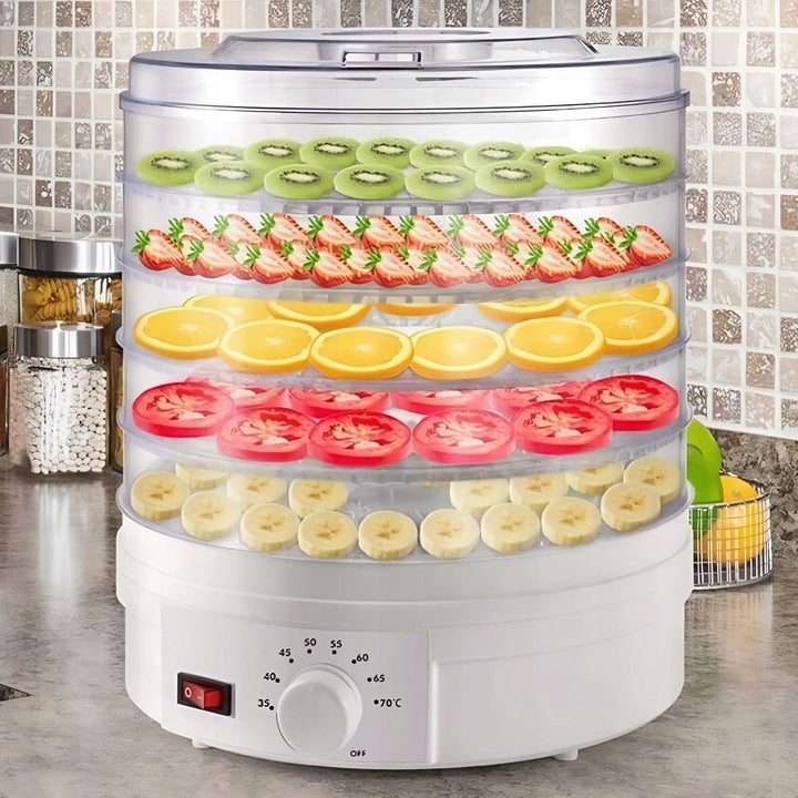 STRONG VEGETABLE FRUIT MUSHROOM HERB DRYER 500W | 5 LEVELS Manufacturer code POJEMNA SUSZARKA DO GRZYBÓW Z REGULACJĄ TEMP