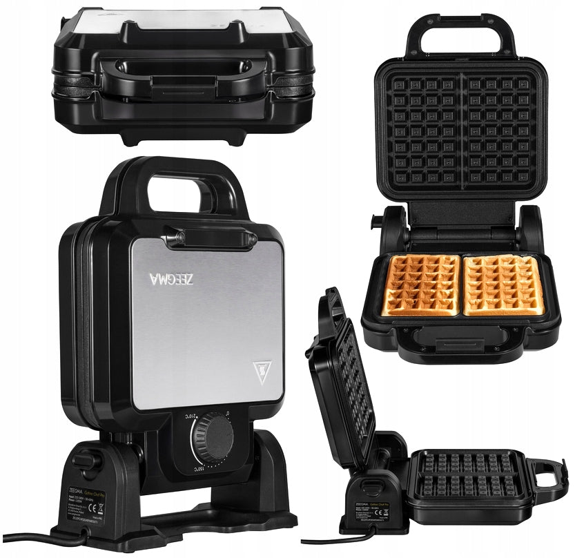 STRONG WAFFLE MAKER LARGE CRISPY WAFFLES ADJUSTMENT NON-STICK COATING