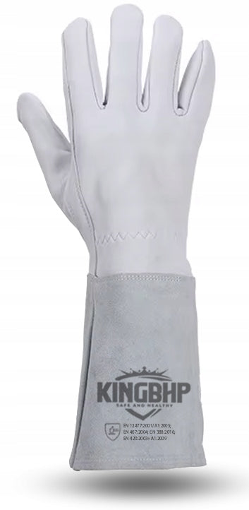 STRONG WELDING Work Gloves – Flame Retardant GLOVES PREMIUM RSL LEATHER Brand KING BHP