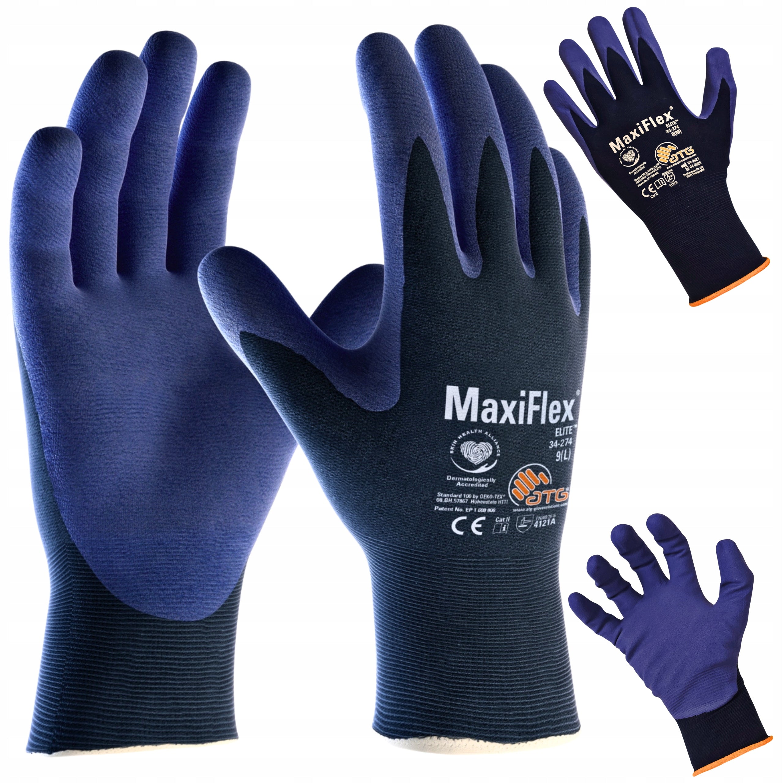 STRONG Work Gloves ELASTIC ATG MaxiFlex ELITE AD-APT