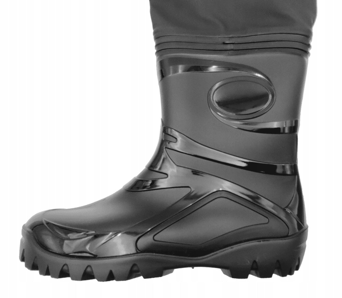STRONG YOUTH FISHING WADERS BLACK PVC KAMIDEX 3KAMIDO 36 Kind low (up to groin)