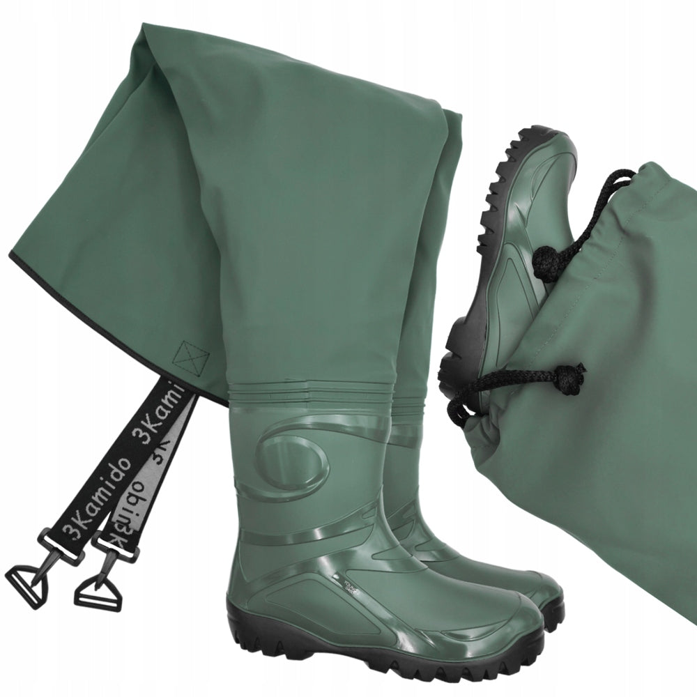 STRONG YOUTH FISHING WADERS GREEN 3KAMIDO 39