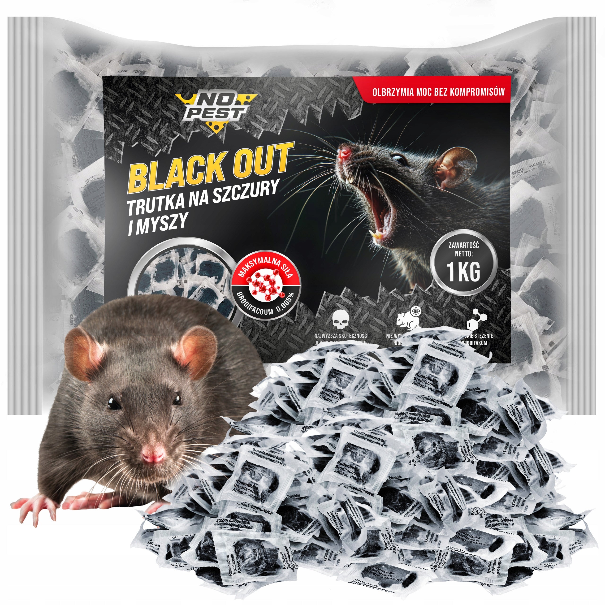 STRONGEST POISON FOR RAT MICE RODENTS BLACK PASTE NO PEST 1KG