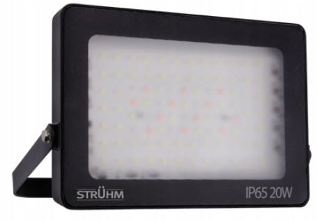STRUHM RGB + WN LED Floodlight with Remote Control TABLET 20W black