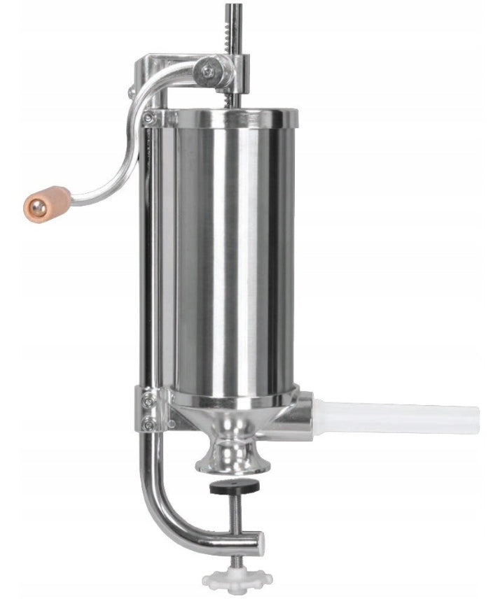 STUFFER MEAT GRINDER KIELBAS KABANOSOW 4X FUNNELS PISTON SOLID STEEL Packaging status original