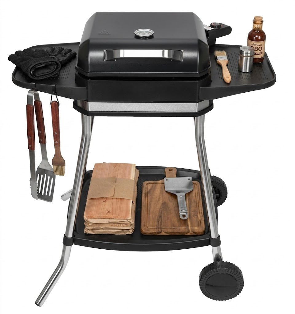 STURDY ELECTRIC GRILL FOR Garden and Kitchen REMOVABLE 5in1 XXL Packaging status original