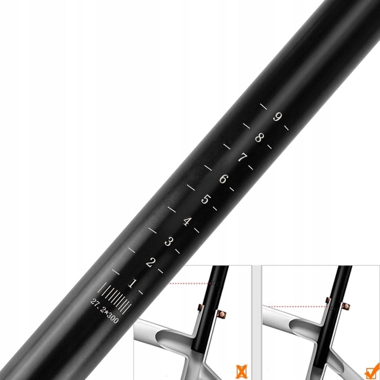 STURDY SEAT POST BICYCLE SEAT SADDLE BICYCLE BAR 30cm Packaging status original